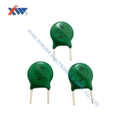 Normal Type 125℃ Metal Oxide Varistor Power Source Arrester MOV10D561 MYG3-10K360