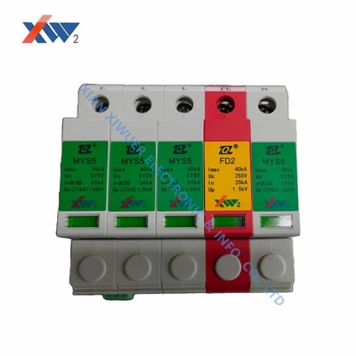 Charging Pile Lightning Surge Protector 4 Single Phase AC 255V For Electric Vehicle