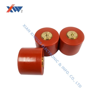 12KV-250pF Screw Terminal Ceramic Doorknob Capacitor For Low Temperature Drift Instrument Transformer