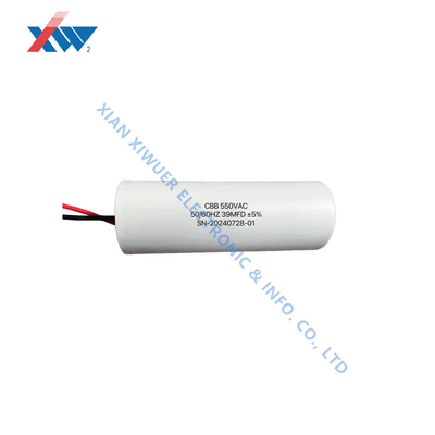 Ultra High Voltage Pulse Capacitor 550V AC 78μF With Wire Lead Customized For Motor Run Capacitor