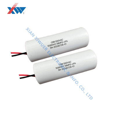 Ultra High Voltage Pulse Capacitor 550V AC 78μF With Wire Lead Customized For Motor Run Capacitor