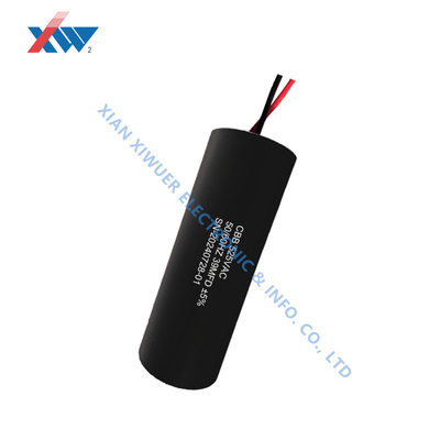Black Film Capacitor 525V 66μF With Lead Self Healing Capacitor With Inductance For High Voltage Generator