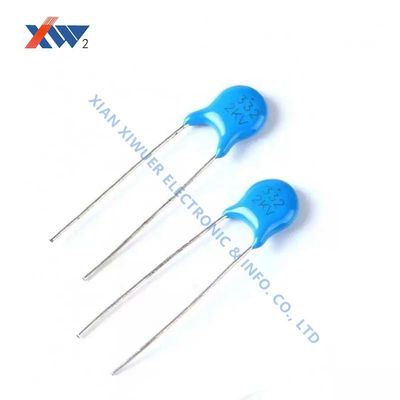 3 кВ переменного тока 82 пФ керамический конденсатор для работы под напряжением с диэлектрическими потерями < 0,004 для высоковольтного коммутационного оборудования