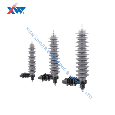 12KV 33kv High Voltage Power Station Type Arrester Metal Oxide Polymer Surge Protection Lightning Arrester