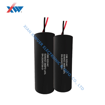 Black Film Capacitor 525V 66μF With Lead Self Healing Capacitor With Inductance For High Voltage Generator